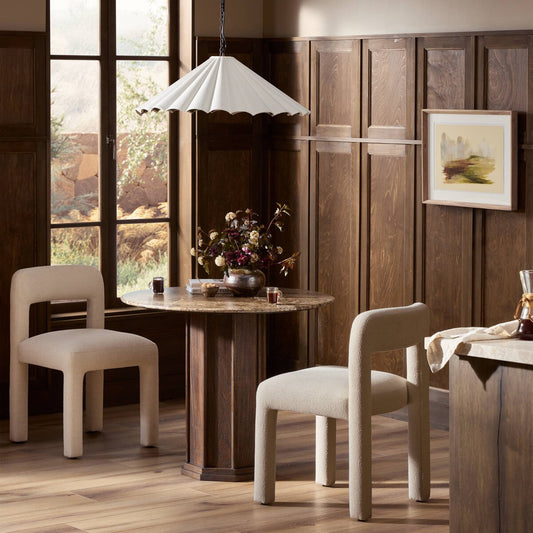 Pavlo Bistro Table - Brown Marble