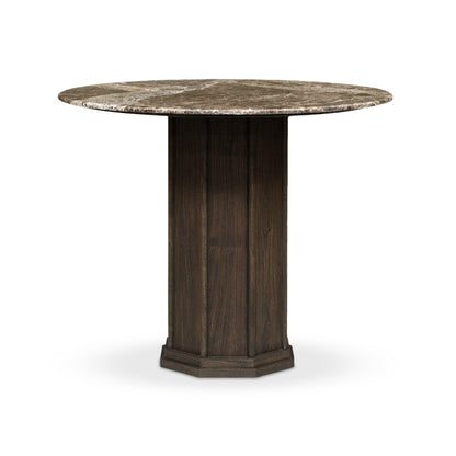 Pavlo Bistro Table - Brown Marble