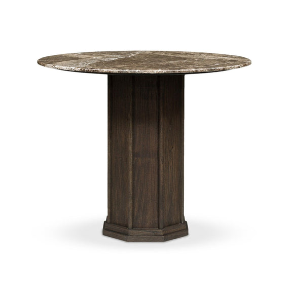 Pavlo Bistro Table - Brown Marble