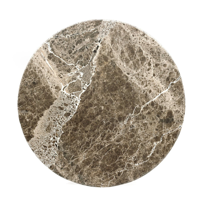 Pavlo Bistro Table - Brown Marble