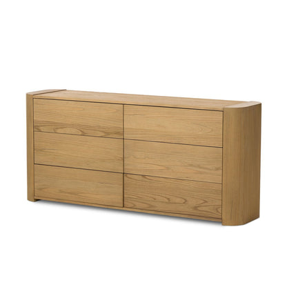 Radius 6 Drawer Dresser - Light Blonde Sungkai Veneer