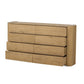Radius 8 Drawer Dresser - Light Blonde Sungkai Veneer