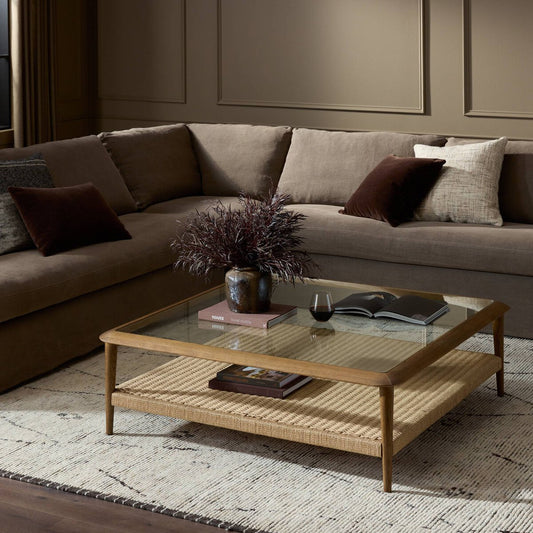 Carmelo Coffee Table - Tempered Glass