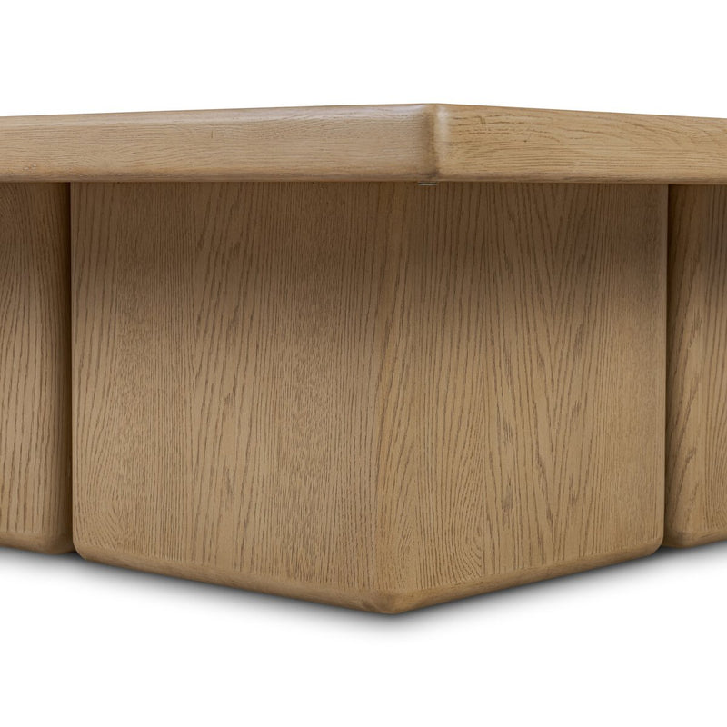 Pecos Coffee Table - Light Wash Oak Veneer