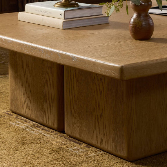 Pecos Coffee Table - Light Wash Oak Veneer