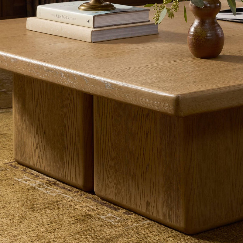Pecos Coffee Table - Light Wash Oak Veneer