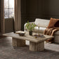 Angelo Coffee Table - White Travertine