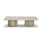 Angelo Coffee Table - White Travertine