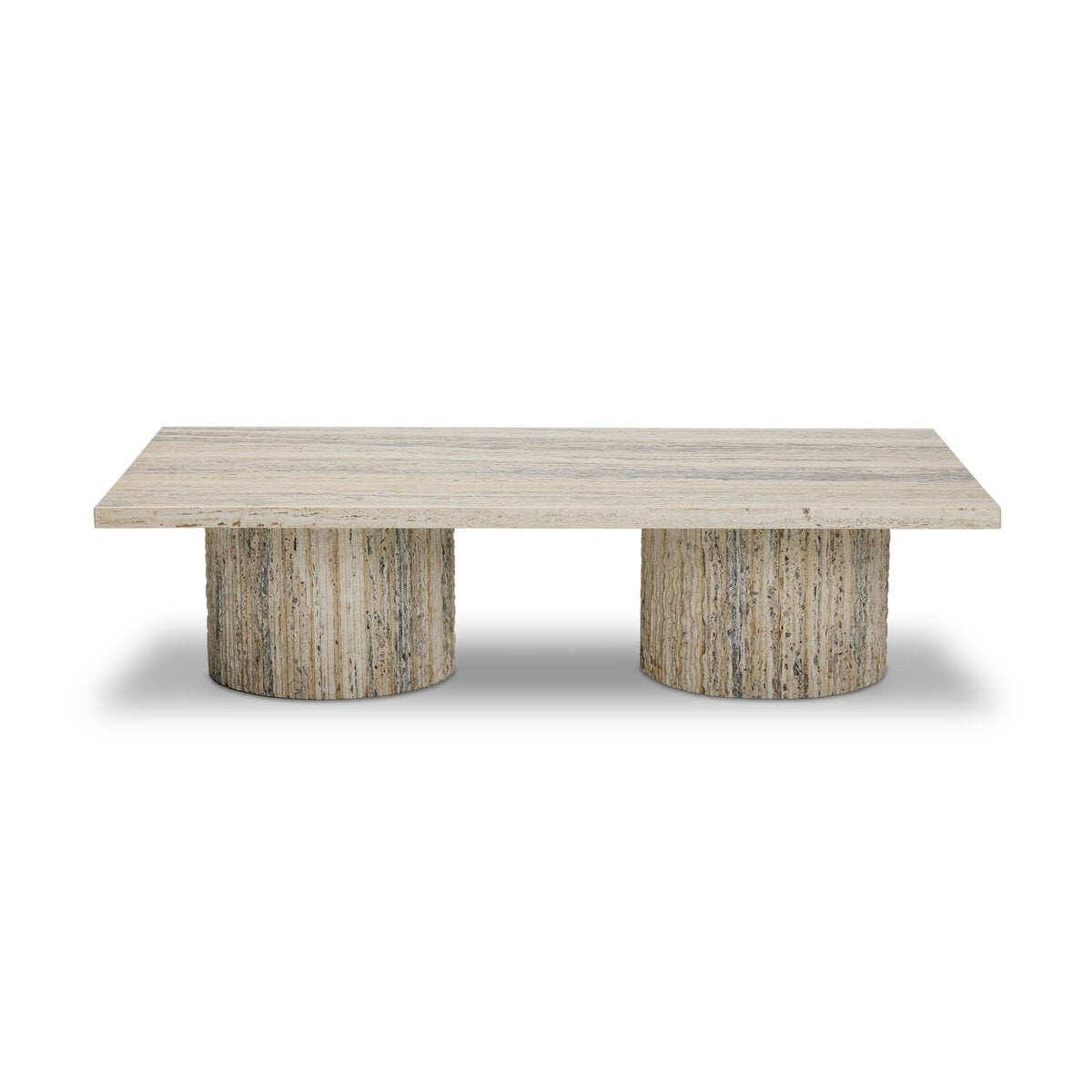 Angelo Coffee Table - White Travertine