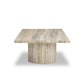 Angelo Coffee Table - White Travertine