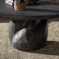 Bomba Coffee Table - Textured Black Concrete