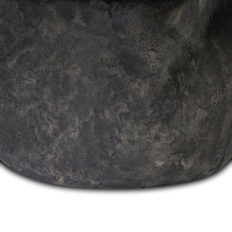 Bomba Coffee Table - Textured Black Concrete