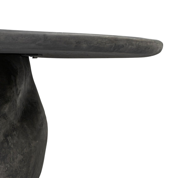 Bomba Coffee Table - Textured Black Concrete