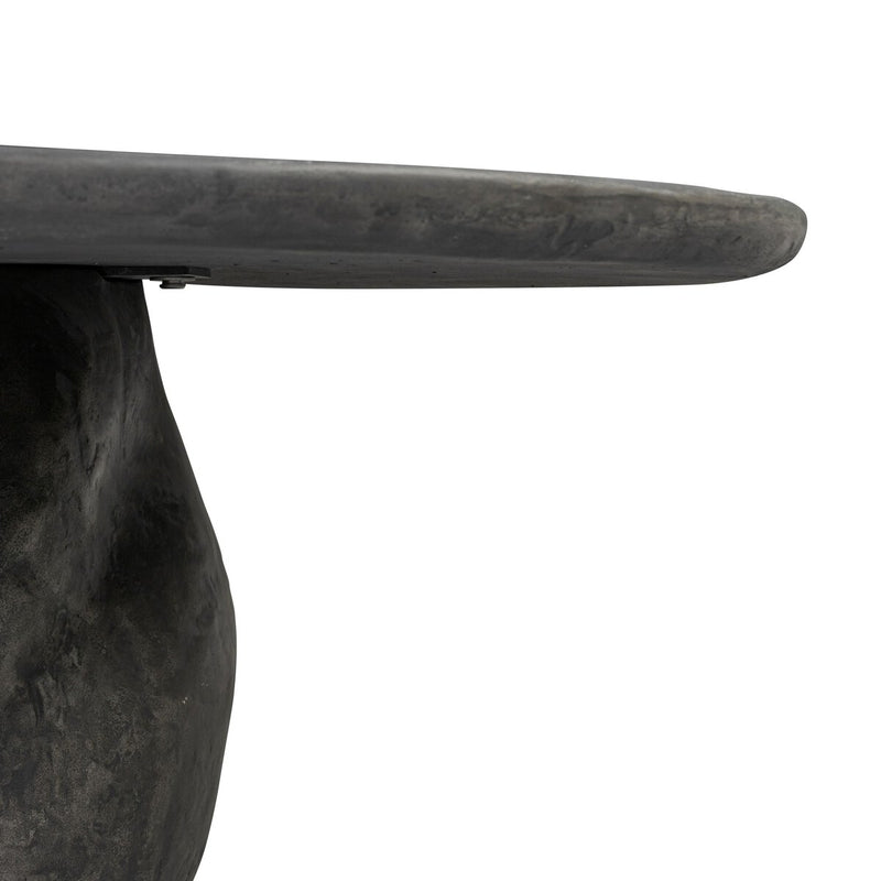 Bomba Coffee Table - Textured Black Concrete