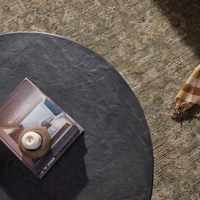 Bomba Coffee Table - Textured Black Concrete
