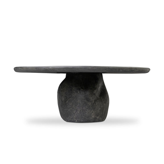 Bomba Coffee Table - Textured Black Concrete