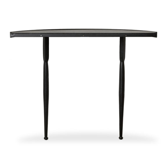 Lois Demilune Console Table - Textured Iron