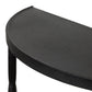 Lois Demilune Console Table - Textured Iron