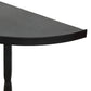 Lois Demilune Console Table - Textured Iron