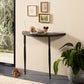 Lois Demilune Console Table - Textured Iron