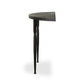 Lois Demilune Console Table - Textured Iron