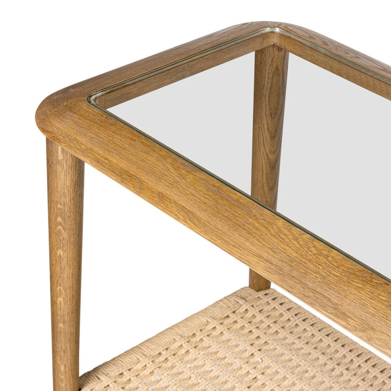 Carmelo Console Table - Tempered Glass