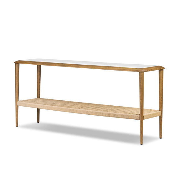 Carmelo Console Table - Tempered Glass