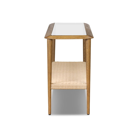 Carmelo Console Table - Tempered Glass