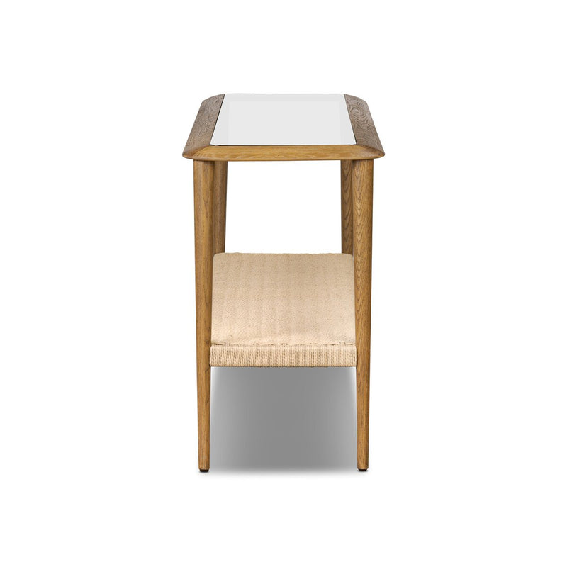 Carmelo Console Table - Tempered Glass