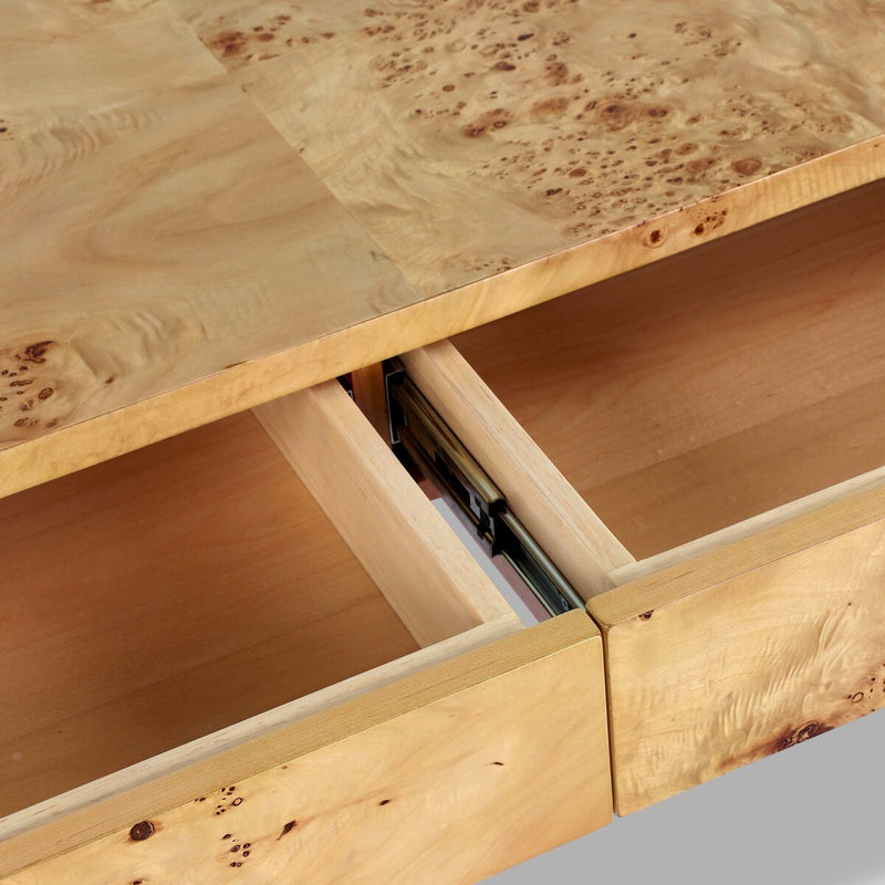 Mullins Desk - Natural Mappa Burl