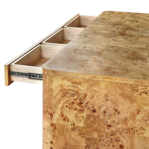 Mullins Desk - Natural Mappa Burl
