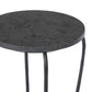 Nina End Table - Grey Italian Marble