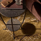 Nina End Table - Grey Italian Marble