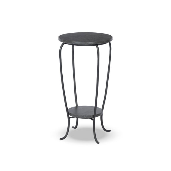 Nina End Table - Grey Italian Marble