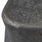 Bomba Tall End Table - Textured Black Concrete