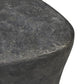 Bomba Tall End Table - Textured Black Concrete