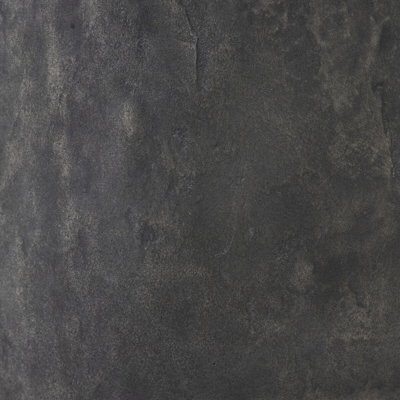 Bomba Small End Table - Textured Black Concrete