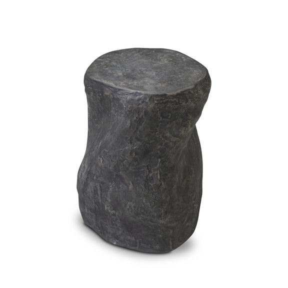 Bomba Small End Table - Textured Black Concrete