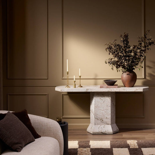 Argos Console Table - Sand Marble