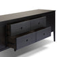 Dawn Media Console - Black Raffia