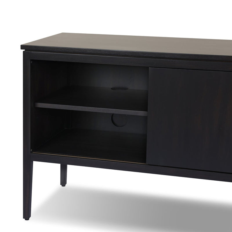 Dawn Media Console - Black Raffia