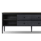 Dawn Media Console - Black Raffia