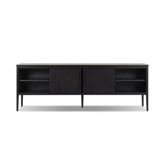 Dawn Media Console - Black Raffia