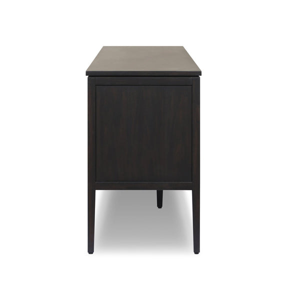 Dawn Media Console - Black Raffia