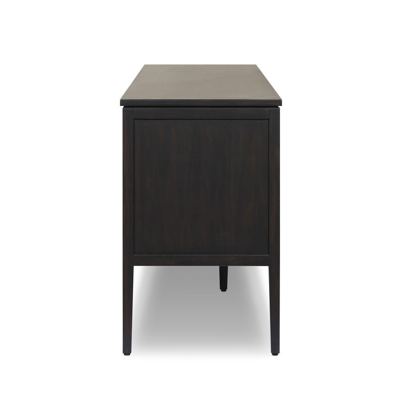 Dawn Media Console - Black Raffia