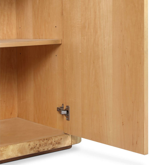 Mullins Small Cabinet - Natural Mappa Burl