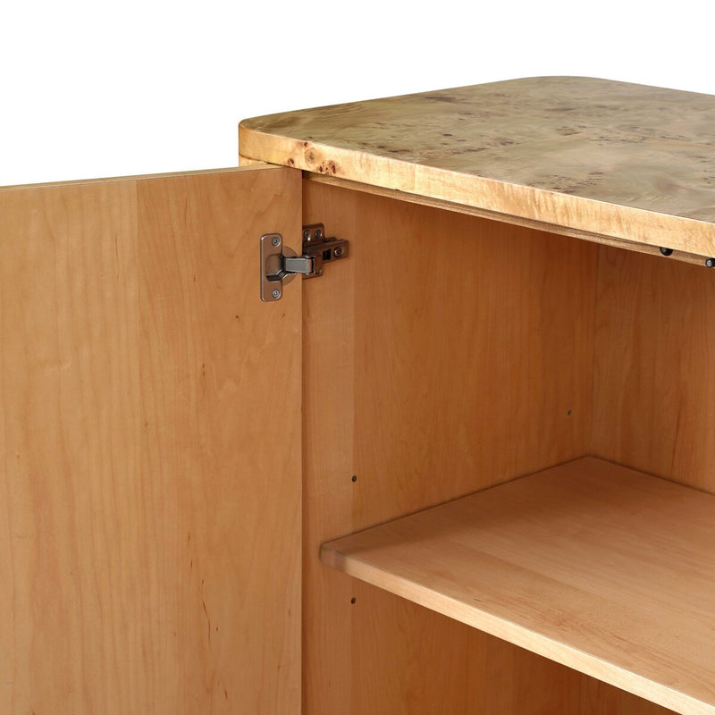 Mullins Small Cabinet - Natural Mappa Burl