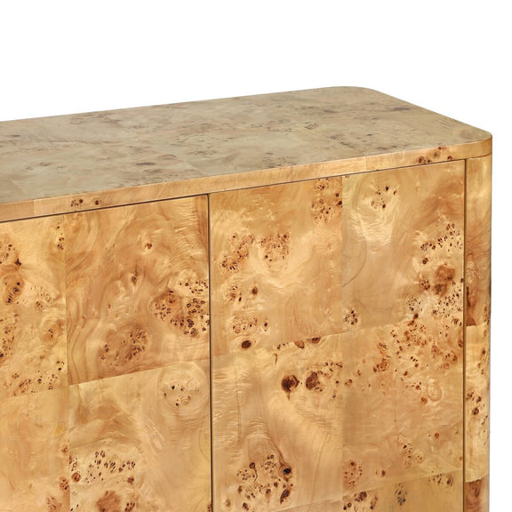 Mullins Small Cabinet - Natural Mappa Burl