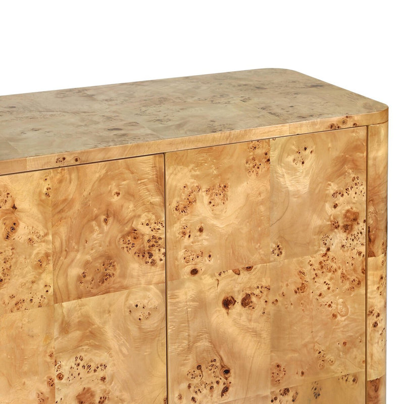 Mullins Small Cabinet - Natural Mappa Burl