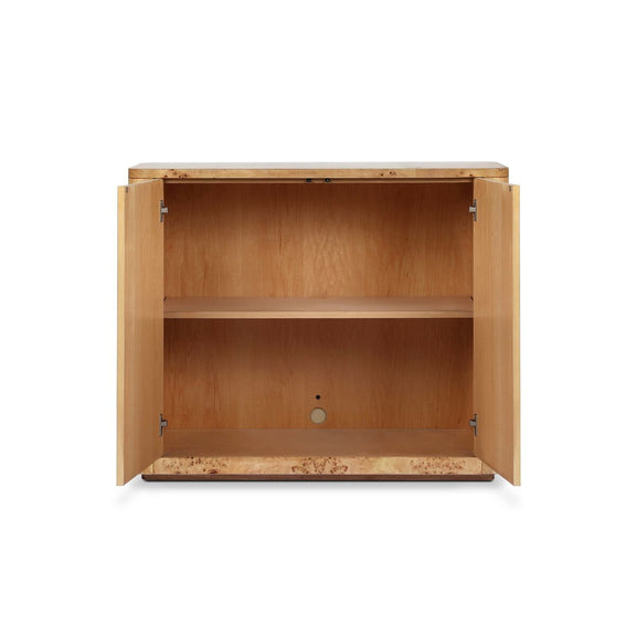 Mullins Small Cabinet - Natural Mappa Burl